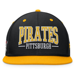Pittsburgh Pirates Fundamental Bold Snapback Hat - Black/Gold