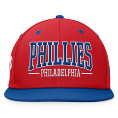 Philadelphia Phillies Fundamental Bold Snapback Hat - Red/Royal