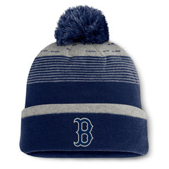 Boston Red Sox Fundamental Gradient Cuffed Knit Hat with Pom - Navy