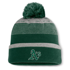 Athletics Fundamental Gradient Cuffed Knit Hat with Pom - Green