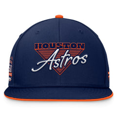 Houston Astros Fundamental Tri-Script Fitted Hat - Navy