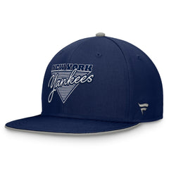 New York Yankees Fundamental Tri-Script Fitted Hat - Navy