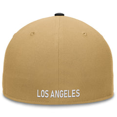 Los Angeles Dodgers Heritage Two-Tone Fitted Hat - Khaki/Black