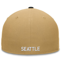Seattle Mariners Heritage Two-Tone Fitted Hat - Khaki/Black