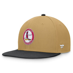 St. Louis Cardinals Heritage Two-Tone Fitted Hat - Khaki/Black