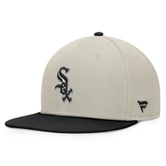 Chicago White Sox Team Two-Tone Snapback Hat - Khaki/Black