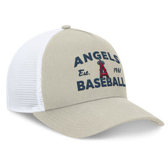 Los Angeles Angels A-Frame Trucker Adjustable Hat - Stone
