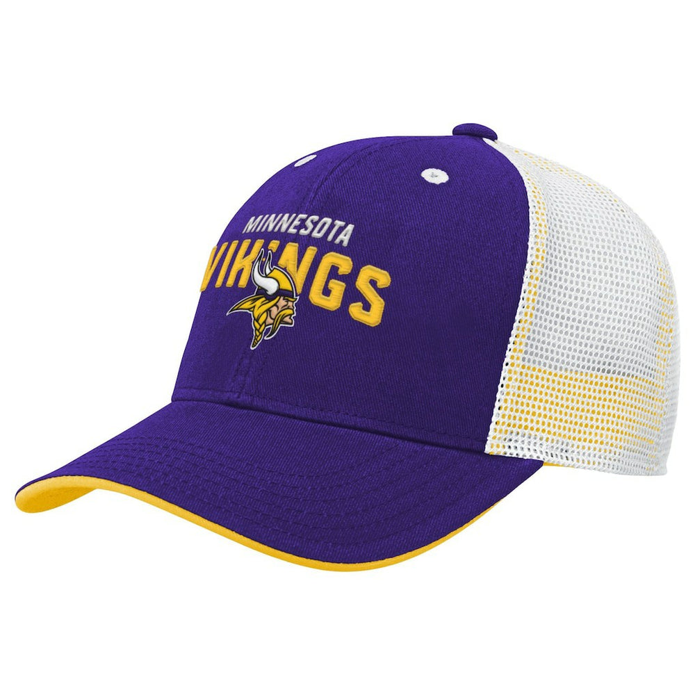 NFL Minnesota Vikings Youth Core Lockup Trucker Adjustable Hat