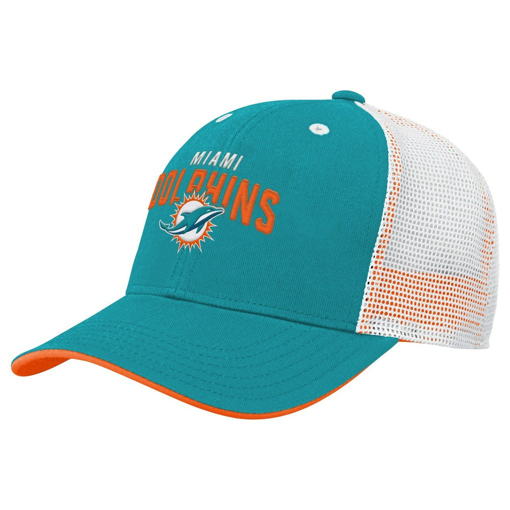 NFL Miami Dolphins Youth Core Lockup Trucker Adjustable Hat