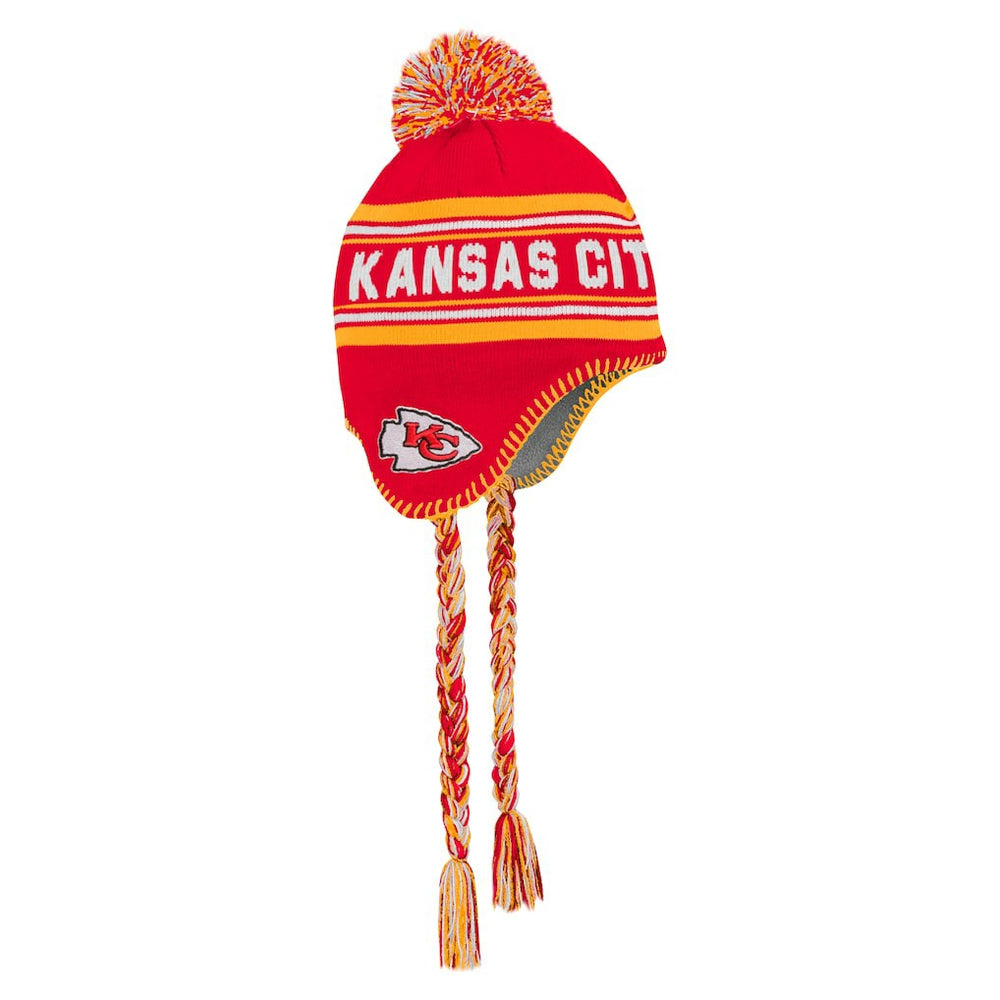 NFL Kansas City Chiefs Preschool Jacquard Tassel Knit Hat with Pom