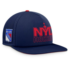 New York Rangers Fanatics Authentic Pro Hometown Rink Foam Trucker Snapback Hat