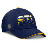 St. Louis Blues Fanatics Authentic Pro Rink Team Code Flex Hat
