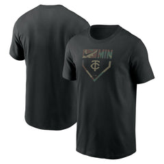 Minnesota Twins Camo T-Shirt - Black | Nike