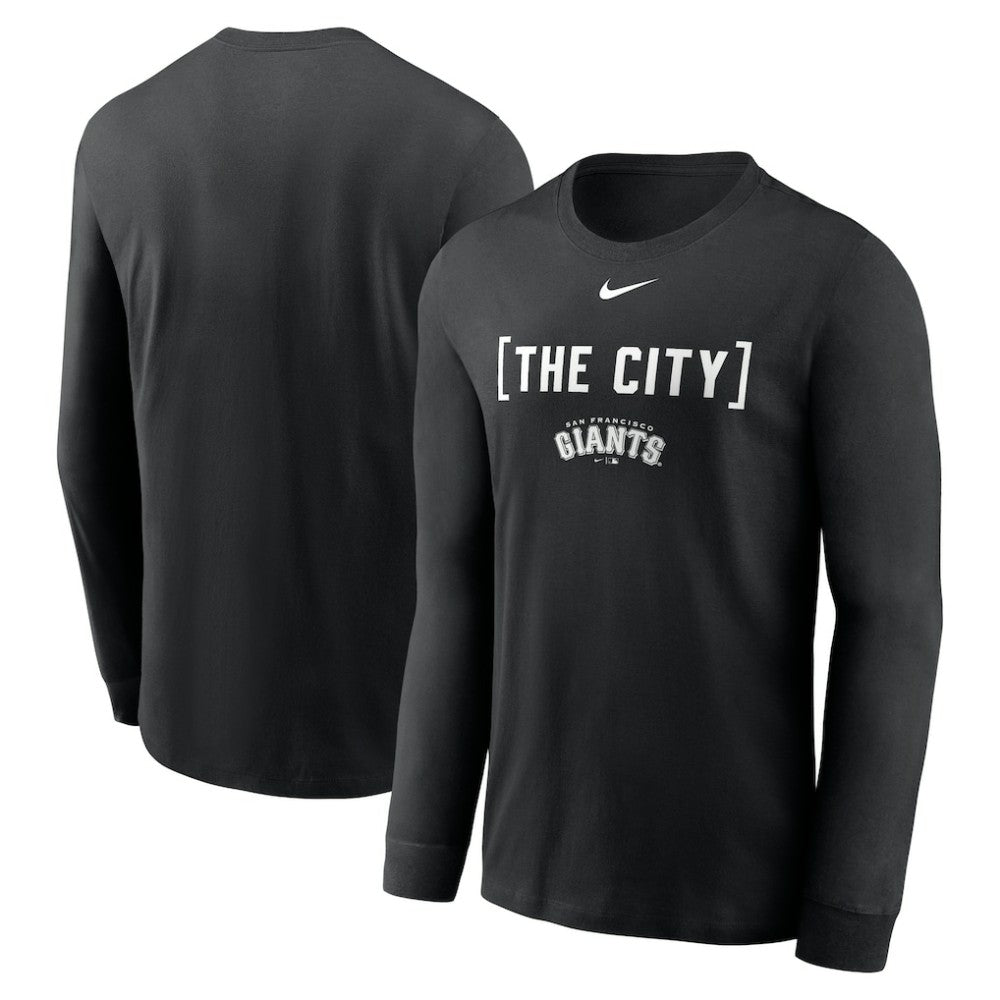 San Francisco Giants Local Nickname Long Sleeve T-Shirt - Black | Nike