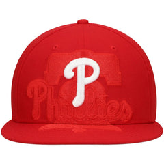 Philadelphia Phillies Shadow Logo 59FIFTY Fitted Hat - Red | New Era