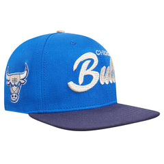 Chicago Bulls Pro Standard Legacy Snapback Hat - Blue/Navy for sale