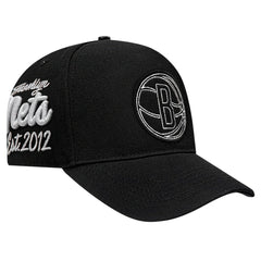 Brooklyn Nets Pro Standard Paint the City Pinch Front Snapback Hat - Black outlet