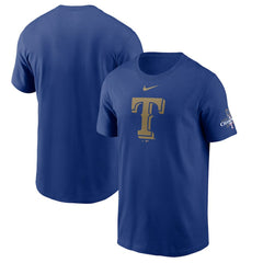Texas Rangers 2024 Gold Collection Logo T-Shirt - Royal | Nike