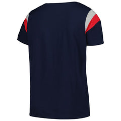 Atlanta Braves Profile Women's Plus Size Scoop Neck T-Shirt - Navy