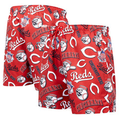 Cincinnati Reds Pro Standard Toss Logo Woven Shorts - Black