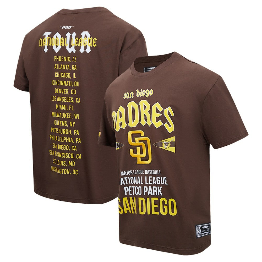 San Diego Padres Pro Standard Oversized City Tour T-Shirt - Brown