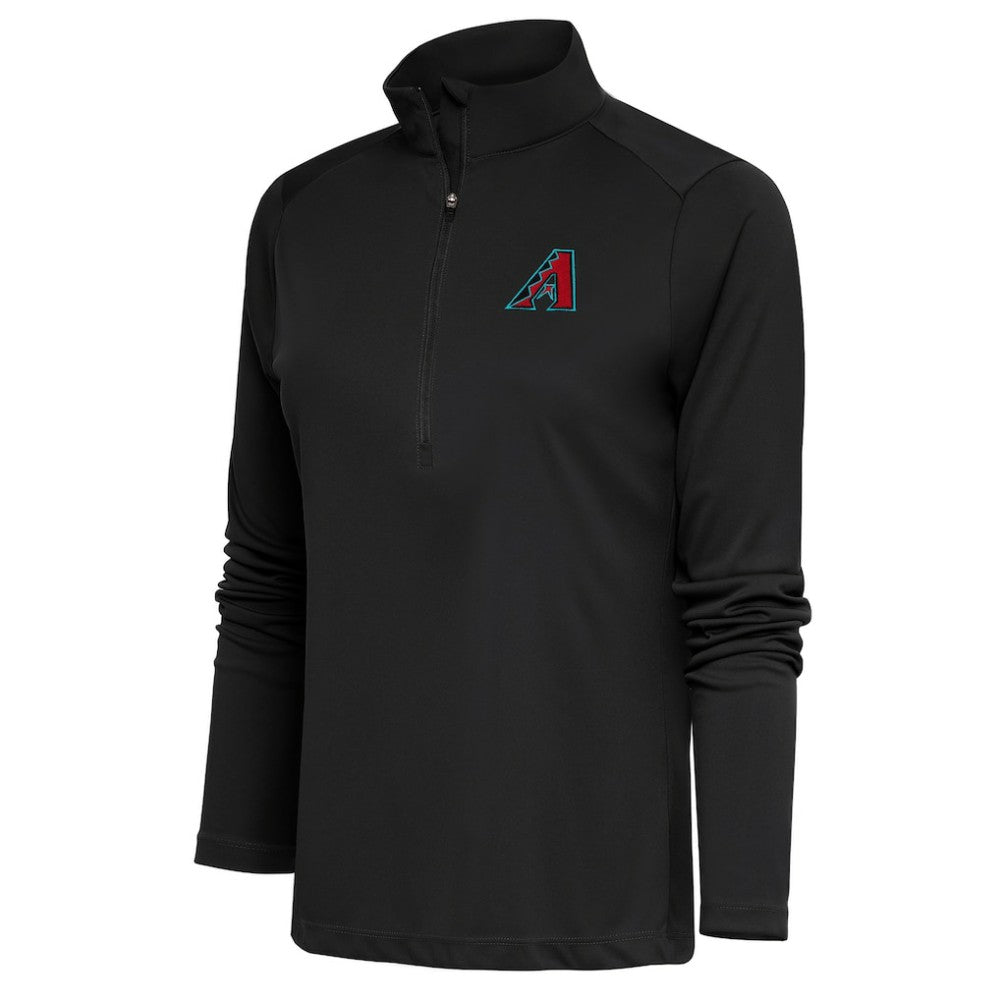 Arizona Diamondbacks Antigua Women's Tribute Half-Zip Pullover Top - Gray