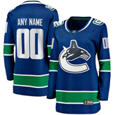 Vancouver Canucks Fanatics Women's Breakaway Custom Jersey
