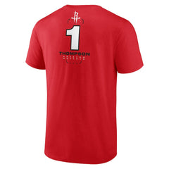 Amen Thompson Houston Rockets Behind The Back Name & Number T-Shirt - Red for sale