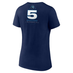 Anthony Edwards Minnesota Timberwolves Women's Behind The Back Name & Number V-Neck T-Shirt - Navy discount