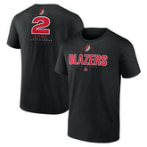 Deandre Ayton Portland Trail Blazers Behind The Back Name & Number T-Shirt - Black outlet