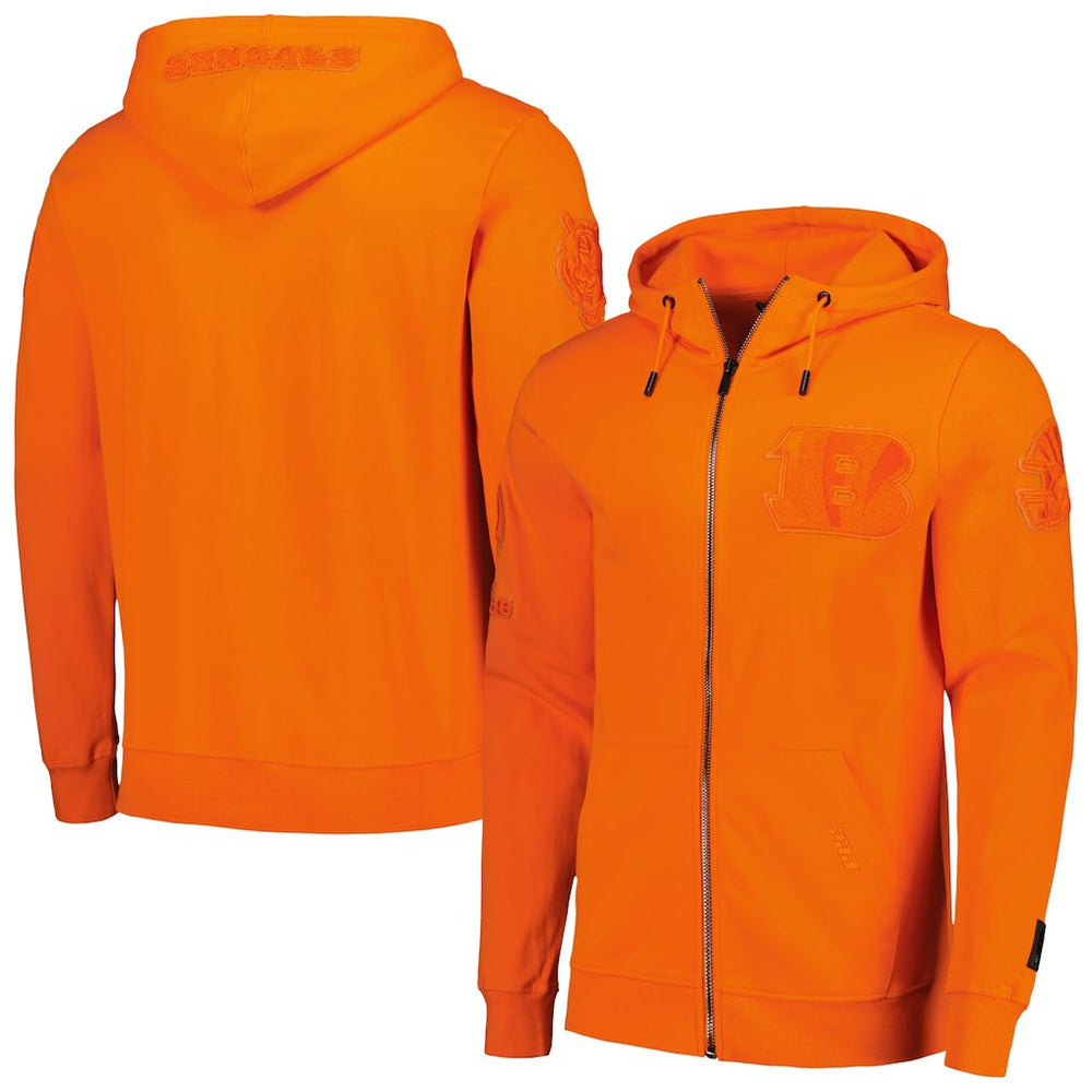 NFL Cincinnati Bengals Pro Standard Triple Tonal Full-Zip Hoodie