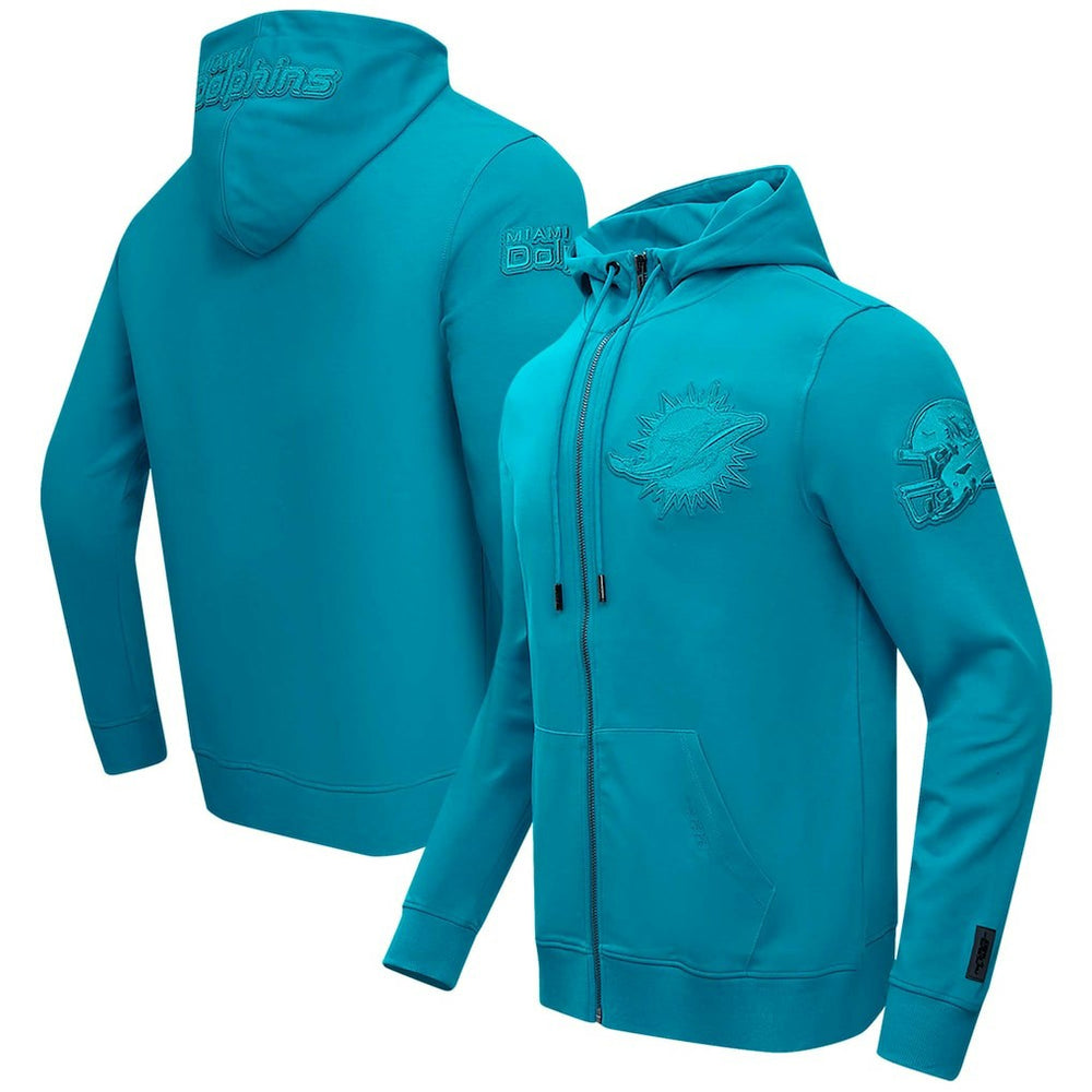 NFL Miami Dolphins Pro Standard Triple Tonal Full-Zip Hoodie