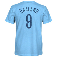 Erling Haaland Manchester City 1863FC Player Name & Number Twisted Tri-Blend Slub T-Shirt / Soccer Online