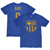 Gavi Barcelona 1863FC Player Name & Number Twisted Tri-Blend Slub T-Shirt / Soccer Outlet