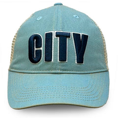 Manchester City 1863FC Washed Trucker Adjustable Hat / Soccer Outlet