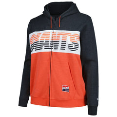 San Francisco Giants Women's Plus Size Color Block Full-Zip Hoodie - Black | New Era
