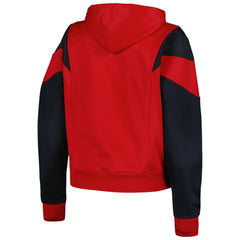 St. Louis Cardinals Women's Color Block Fleece Quarter-Zip Hoodie - Red | New Era
