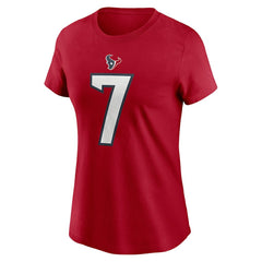 NFL Houston Texans C.J. Stroud Women's Player Name & Number T-Shirt