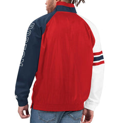 Boston Red Sox Starter Elite Raglan Half-Zip Jacket - Red/Navy