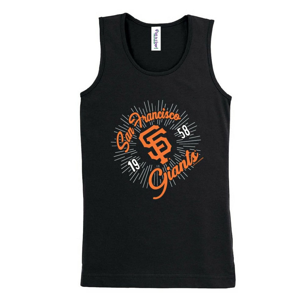San Francisco Giants Soft as a Grape Girls Youth Tank Top - Black