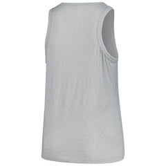 San Diego Padres Soft as a Grape Women's Plus Size Curvy High Neck Tri-Blend Tank Top - Steel