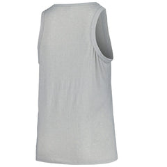 San Francisco Giants Soft as a Grape Women's Plus Size Curvy High Neck Tri-Blend Tank Top - Steel