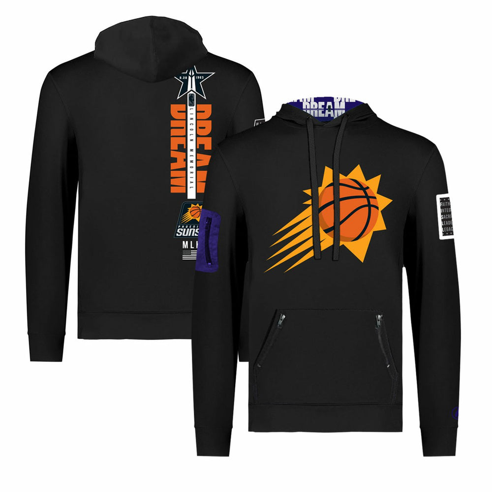 Phoenix Suns FISLL x Black History Collection Unisex Pullover Hoodie - Black cheap