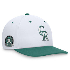 Colorado Rockies Bicoastal Two-Tone Pro Performance Snapback Hat - White/Green | Nike
