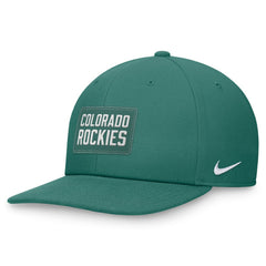Colorado Rockies Bicoastal Pro Performance Snapback Hat - Green | Nike