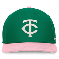 Minnesota Twins Malachite Pro Performance Snapback Hat - Green/Pink | Nike