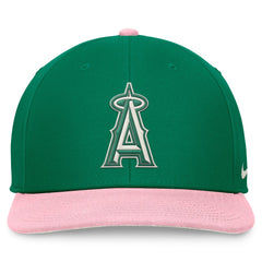 Los Angeles Angels Malachite Pro Performance Snapback Hat - Green/Pink | Nike
