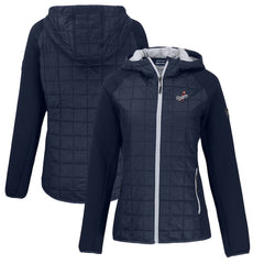 Los Angeles Dodgers Cutter & Buck Women's Cooperstown Collection Rainier Primaloft Eco Full-Zip Hybrid Jacket - Navy