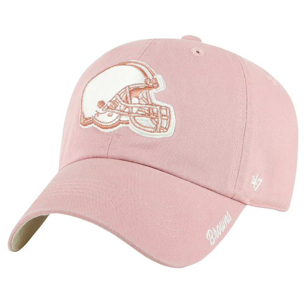 NFL Cleveland Browns '47 Women's Ballpark Cheer Dusty Rose Clean Up Adjustable Hat