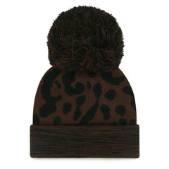 NFL Jacksonville Jaguars '47 Women's Cacao Cuffed Knit Hat with Pom
